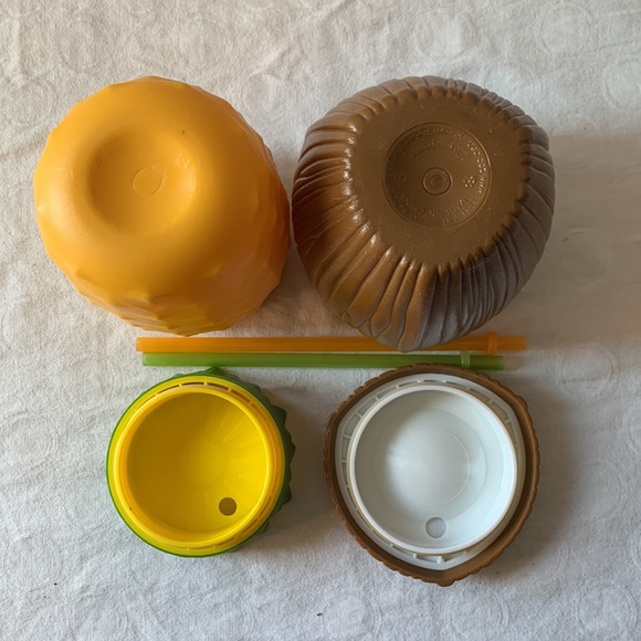 Cool Gear Insulated Drinkware Pineapple & Cactus w/Straw - Picture 8 of 8